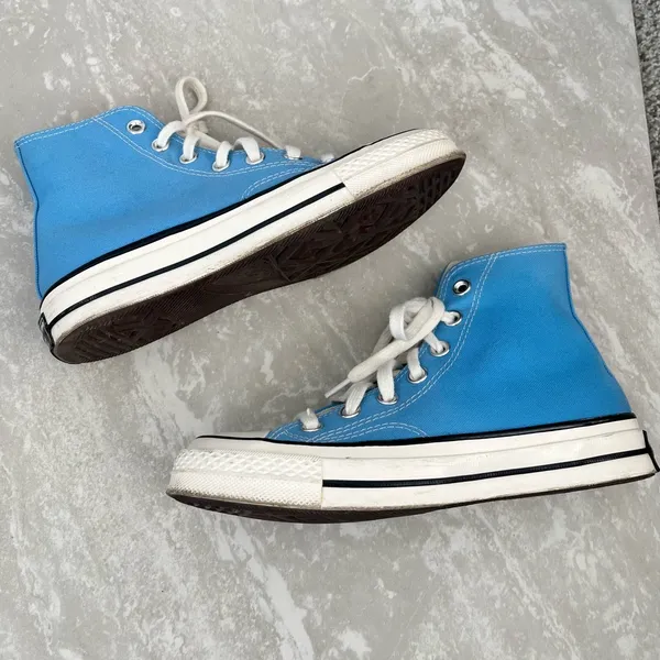 Converse Chuck 70 Vintage Canvas Hi-Top sneaker in University Blue- Woman’s 6 - Image 3
