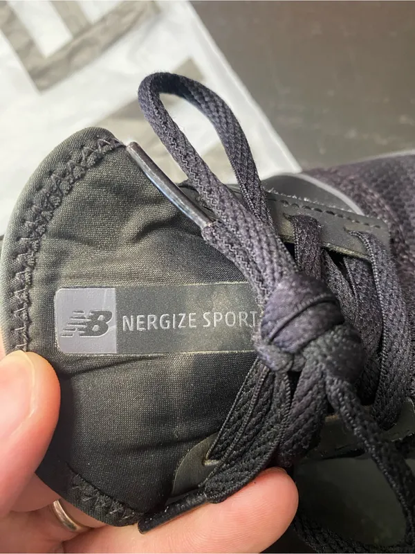 New Balance Black Mesh Lace-Up Sneakers - Image 6