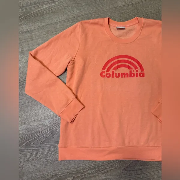 •COLUMBIA• PEACH LOGO SWEATSHIRT - Image 3