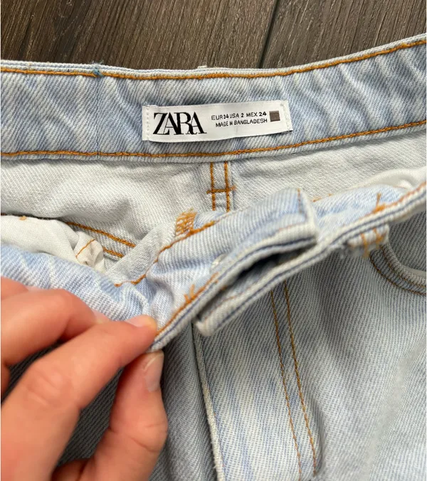 ZARA Jean Shorts High-Waisted - Image 3