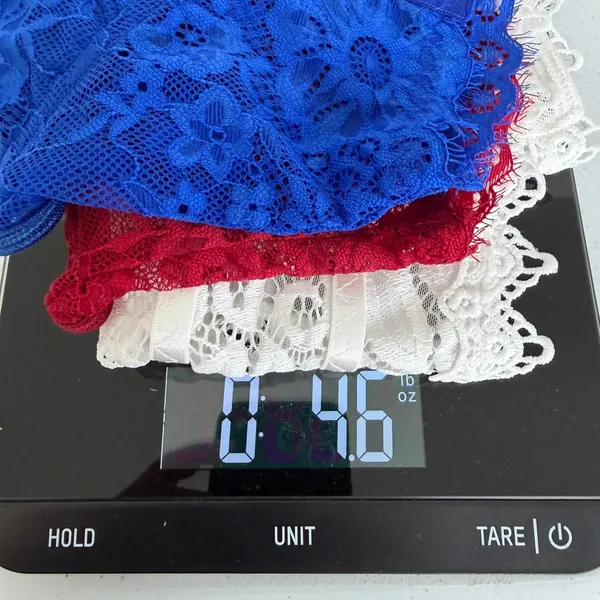 Lot of 3 Lace‎ Corset Bralette Blue Red White Floral Sheer Bustier Small Boho - Image 14