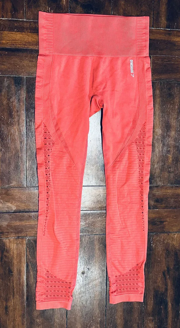 Gymshark NWOT Energy Seamless Leggings - Polka Pink/Coral - S - Image 9