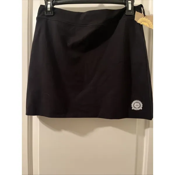 North Carolina NC State Wolfpack Black Cotton Spandex Mini Skirt Women's Large - Image 6