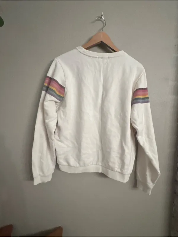 MARINE LAYER Anytime Rainbow Stripe Sweatshirt - Image 5