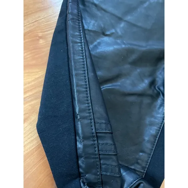 Pilcro and the letterpress‎ faux leather Moto Jacket style Black Pants - Image 11