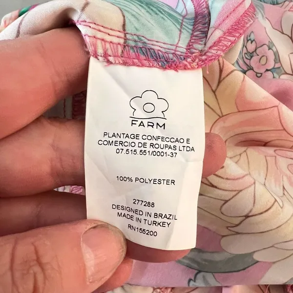 Farm Rio Anthropologie Eulalie pink floral Wide-Leg Jumpsuit size XS - Image 12
