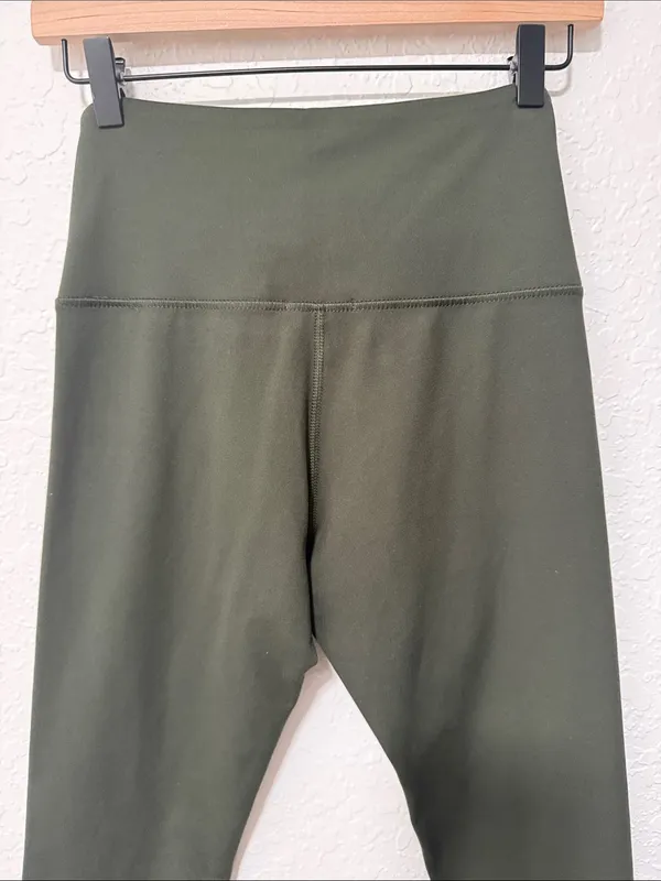 ZOBHA High-Waist Olive Green Leggings Size Medium - Image 10