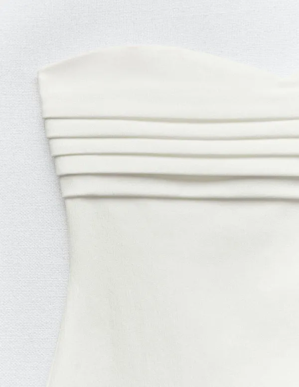 midi bodycon dress sleeveless white wedding cocktail graduation party - Image 6