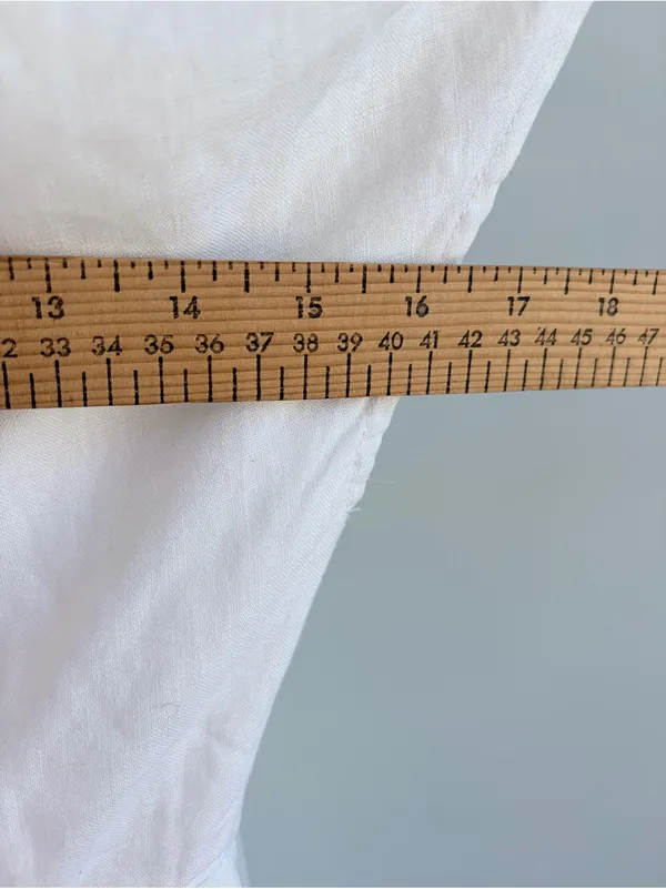 DISSH Lacy Linen White Summer Dress Size 4 - Image 10