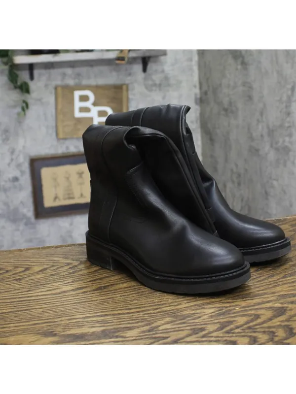 Style & Co. Womens Terryy Round Toe Faux Leather Tall Riding Boots Black 6M - Image 2