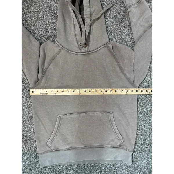 Gap Womens Small Brown Garment Dyed French Terry Raglan Pullover Hoodie - Image 4