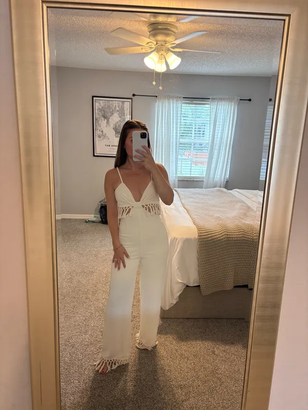These Three Boutique Jumpsuit White - Image 2
