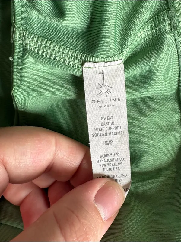 Green Aerie longline sports bra - Image 4