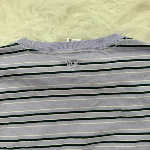PINK Dreamer Cotton Tee Purple Cloud Stripe Size Medium - Image 9