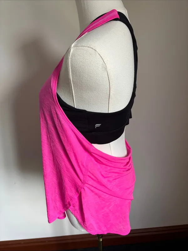 Fabletics Hot Pink Racerback Layering Tank - Image 2