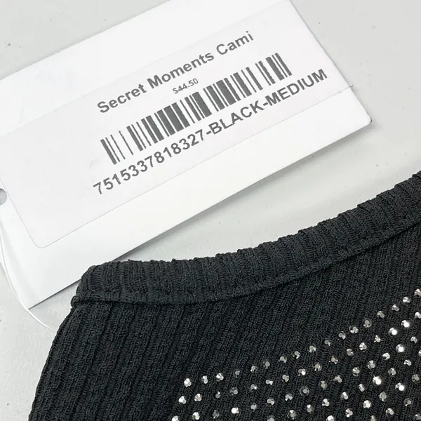 Vocal USA Studded Ribbed Tank Top Cami Womens Medium Black‎ Rocker Punk Grunge - Image 7