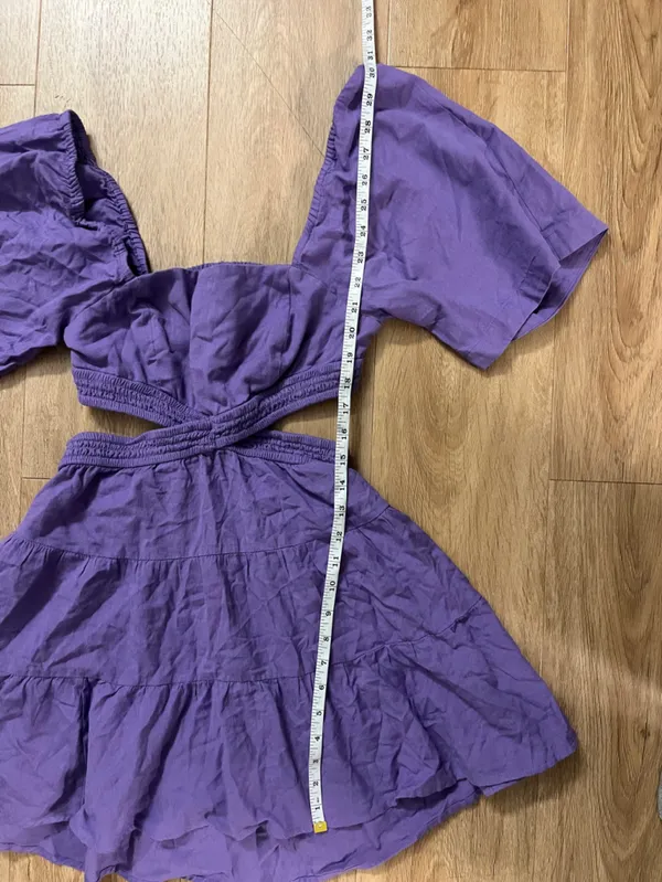 FREE PEOPLE Cross Of Sunlight Mini Dress in Grapeful - Image 8