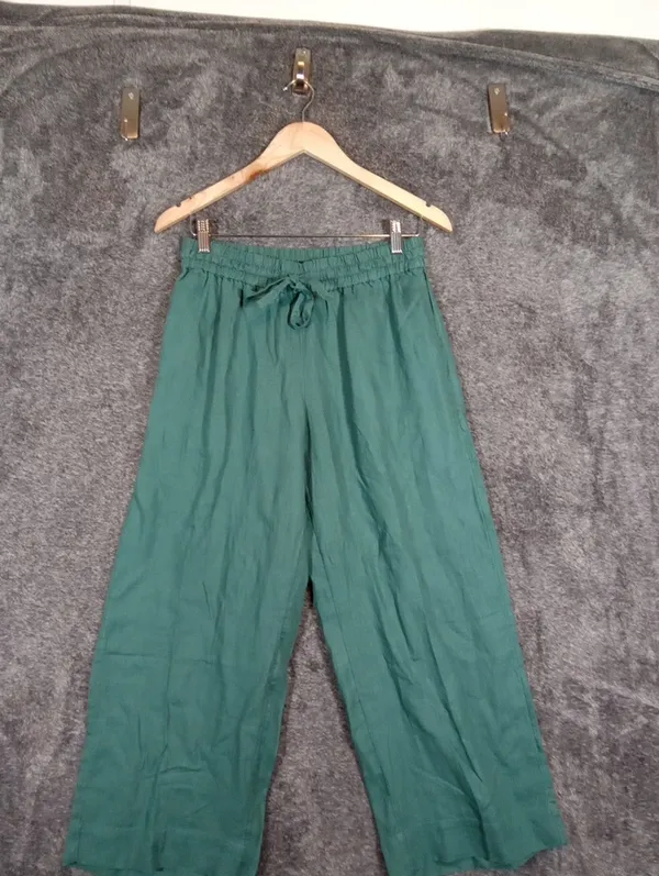 J.Crew Wide Leg Seaside Linen Womens Pant Pull On Casual Chic Vacation Size Smal - Image 4