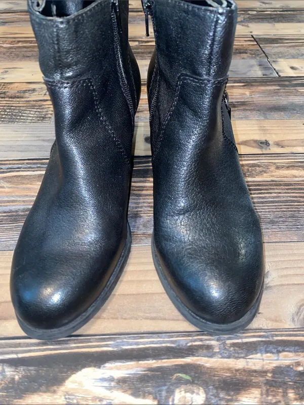 Nine West Vintage America Collection leatherStudded Side-Zip Ankle Booties - Image 2