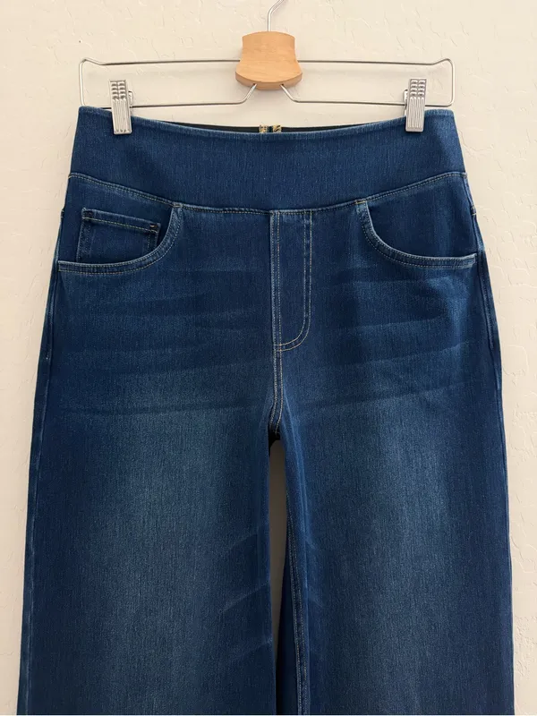 HALARA Flex High Waisted Multiple Pockets Baggy Wide Leg Jeans Size M Tall - Image 10