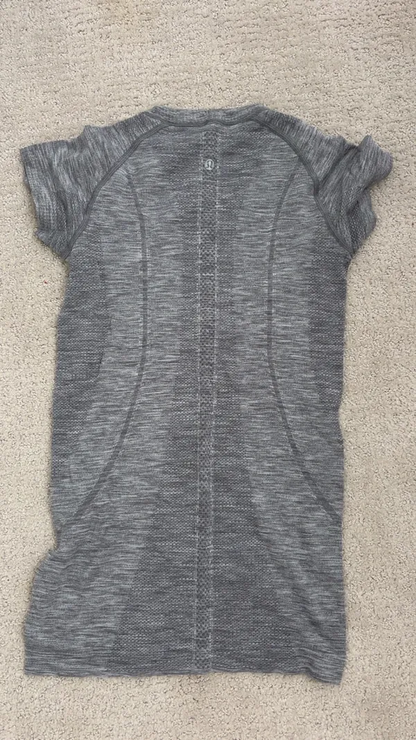 grey lululemon swiftly tech short sleeve  - Image 2
