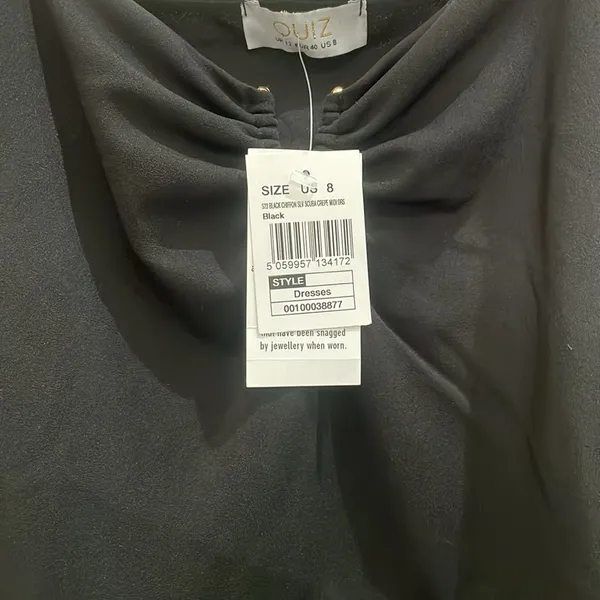 QUIZ Women's Chiffon Sleeve Scuba Crepe Midi Dress Size 8 US NWT - Image 9