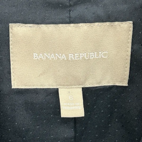 Banana Republic Wool Blazer Women's Preppy Business Casual Jacket Blue Size‎ 6 - Image 8