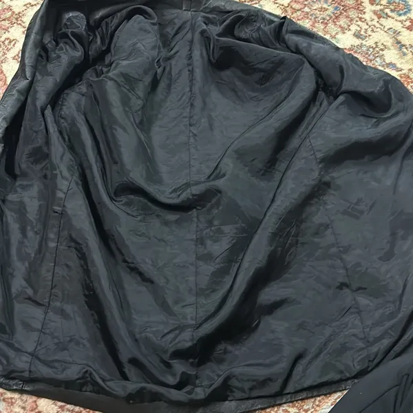 90’s Leather jacket Size M - Image 3