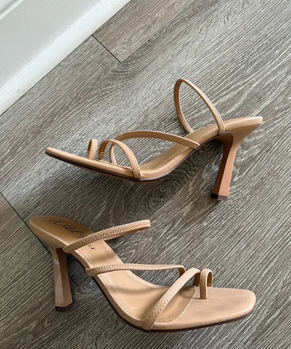 Wild Pair Nude Strappy Heels - Image 5