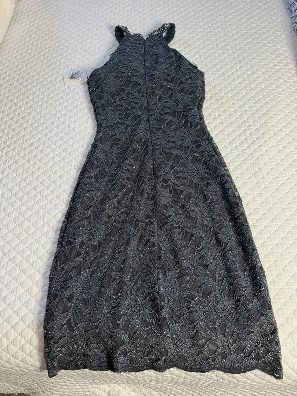 * Elegant Black Lace Dress - Image 3