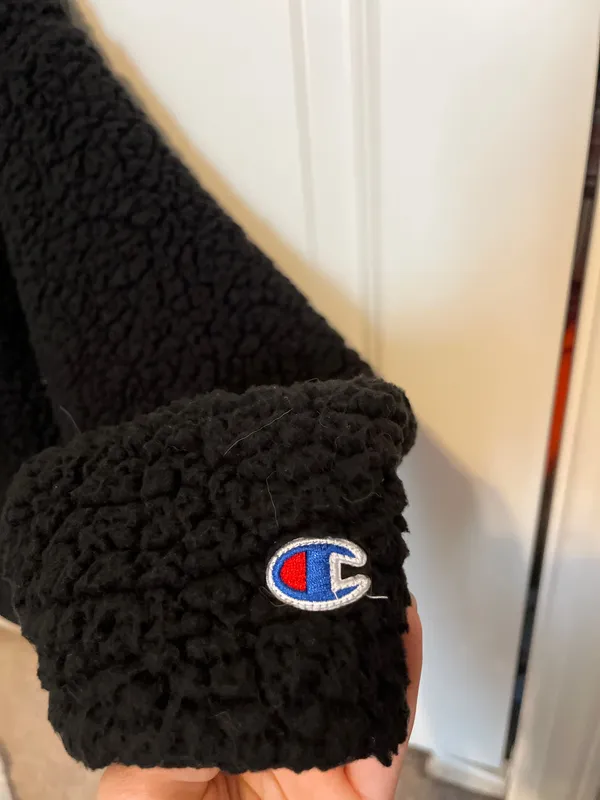 Champion Black Sherpa Quarter Zip - Image 2