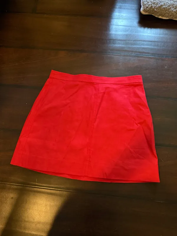 NWT j crew red skirt linen - Image 3