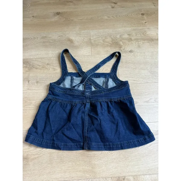 NWT American Eagle Denim Button Front Camisole Tank Festival Summer Babydoll - S - Image 2