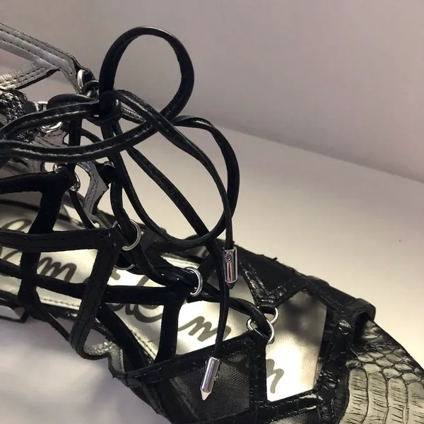 Sam Edelman Black‎ Denver Flat Sandals - Image 10
