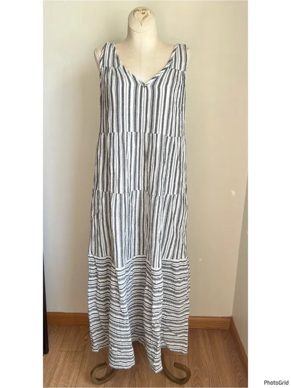 Marine Layer Corrine Maxi Dress Stripe Medium - Image 2
