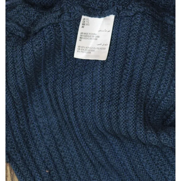 NEW And Now This Womens Sweater Knit Pullover Tanktop Blue 2XL - Image 4