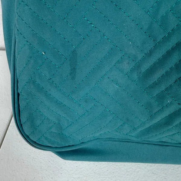BAGSMART Large Hanging Toiletry Bag Quilted Teal Travel Cosmetic Case Organizer - Image 5