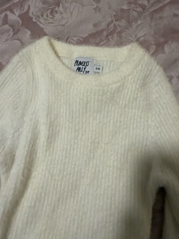 Princess Polly Sweater White - Image 2