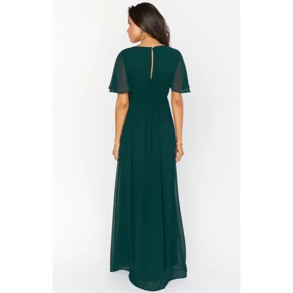NWT Show Me‎ Your Mumu Emily Empire Maxi Dress Emerald Green $188 - Image 3