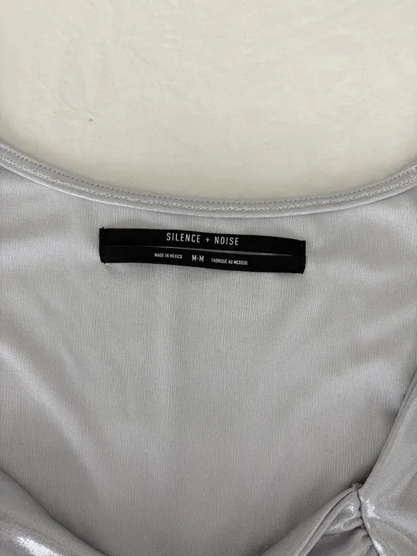 Urban Outfitters Silver Top - Image 3