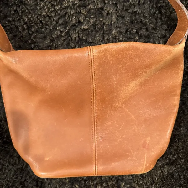 Vintage COACH 4148 Brown Leather Original SoHo Mini Bucket Shoulder Bag USA NICE - Image 3