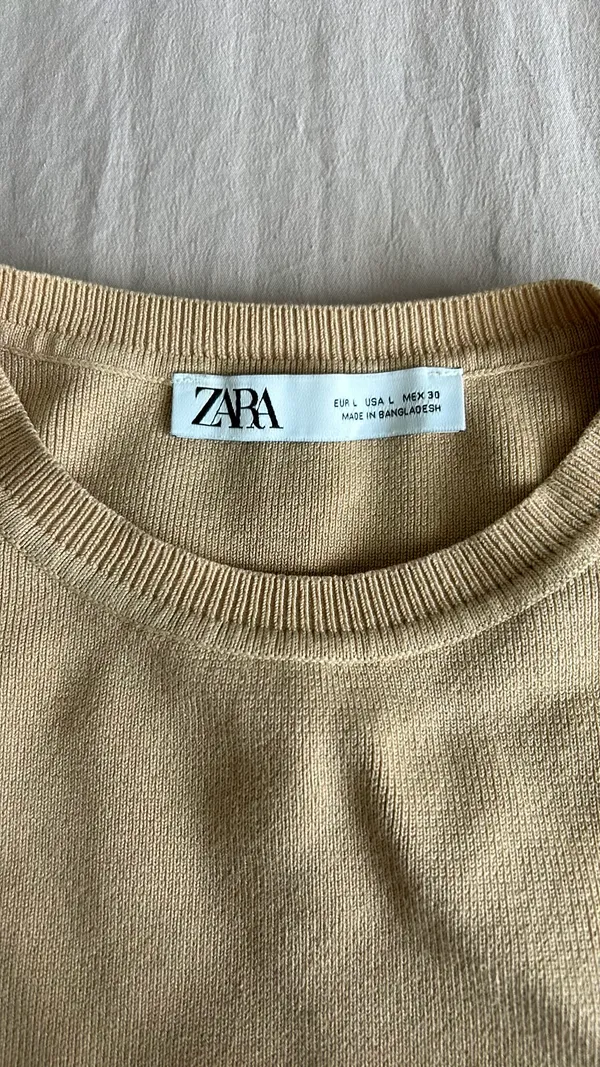 Sleeveless Knit ZARA Top Crop Tank - Image 3
