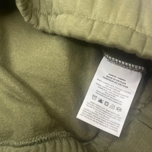 Nike Icon Clash Olive Green Half Zip Hoodie Windbreaker‎ Panel Pullover Sz M - Image 8