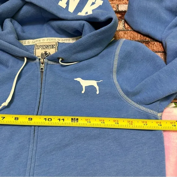 Victorias Secret PINK Sweatshirt full zip Hoodie Jacket Size S/P - Image 7