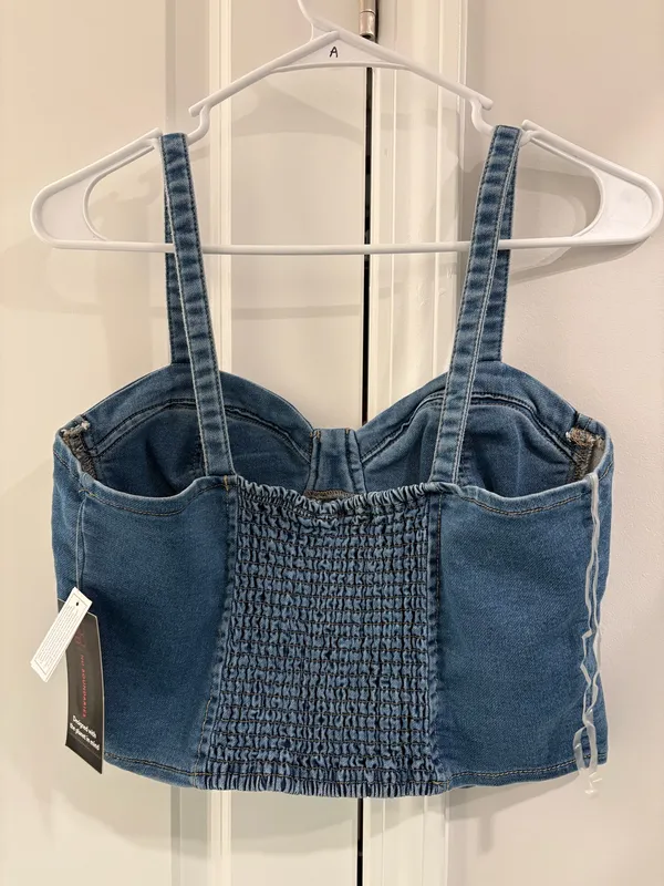 Walmart Denim Crop Top - Image 2