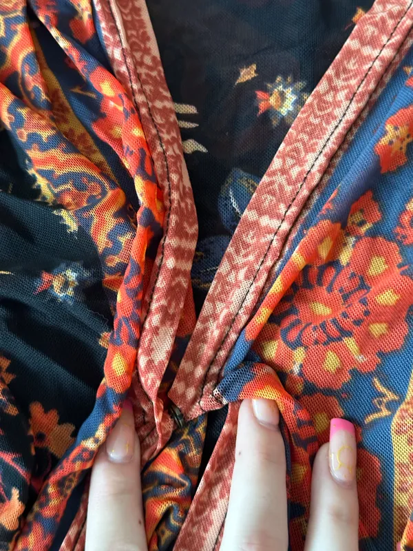 Free People Havana Black Floral Top - Image 4