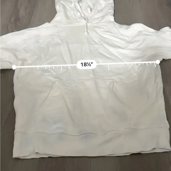 Reformation Tanner White & Blue Light Tie‎ Dye Long Sleeve Hoodie in Tornado XS - Image 12