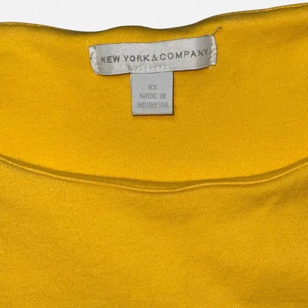 Yellow Cotton Sleeveless Mini Dress from New York & Co. SIZE XS - Image 2