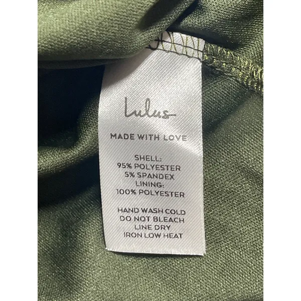 NEW Lulus Women's Green Strapless Sleeveless Midi Bodycon Tank Tube Dress Size L - Image 4