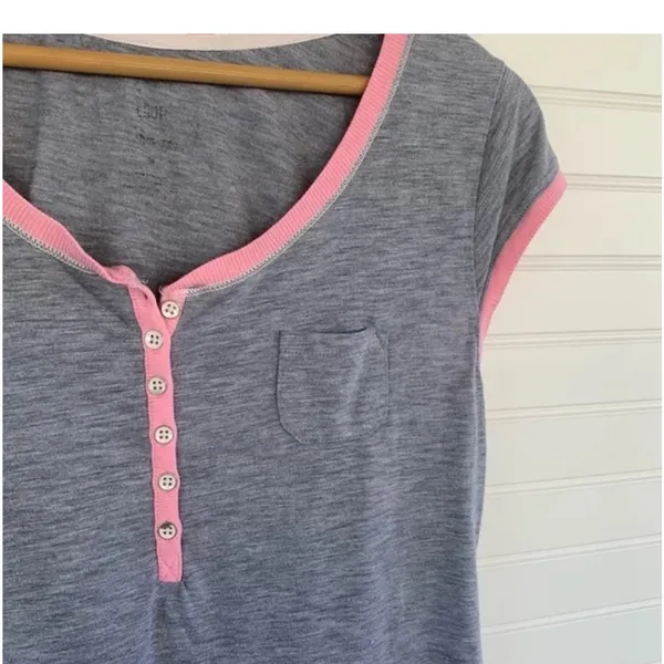 Disney Aristocats Gray and Pink Pajama Top - Image 3